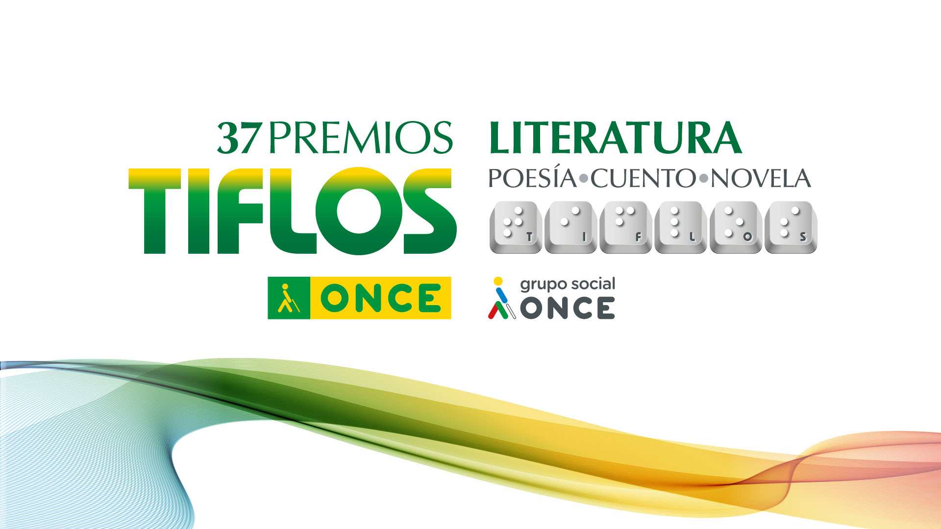 Cartel oficial de la 37 edición de los Premios Tiflos