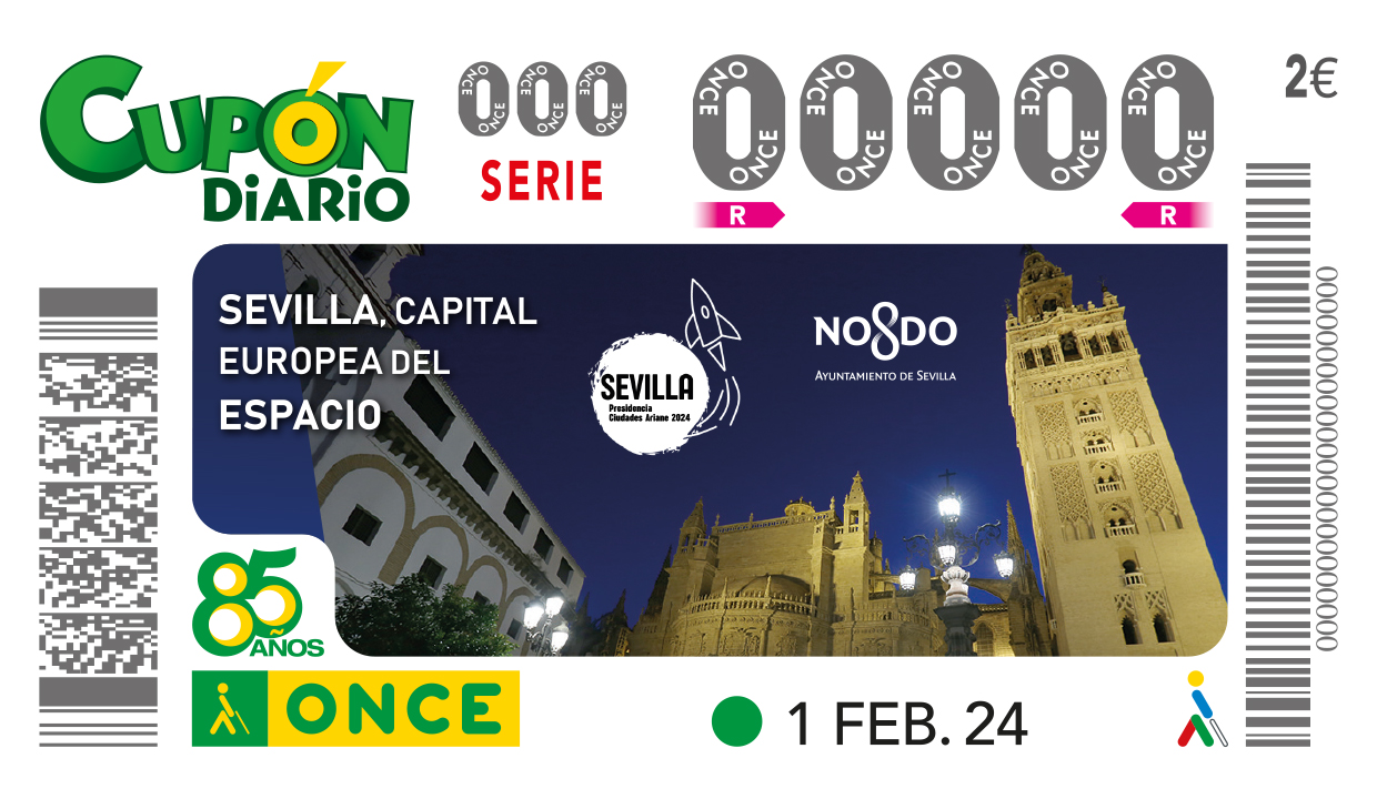 Sorteo del 1 de febrero, dedicado a Sevilla Capital Europea del Espacio