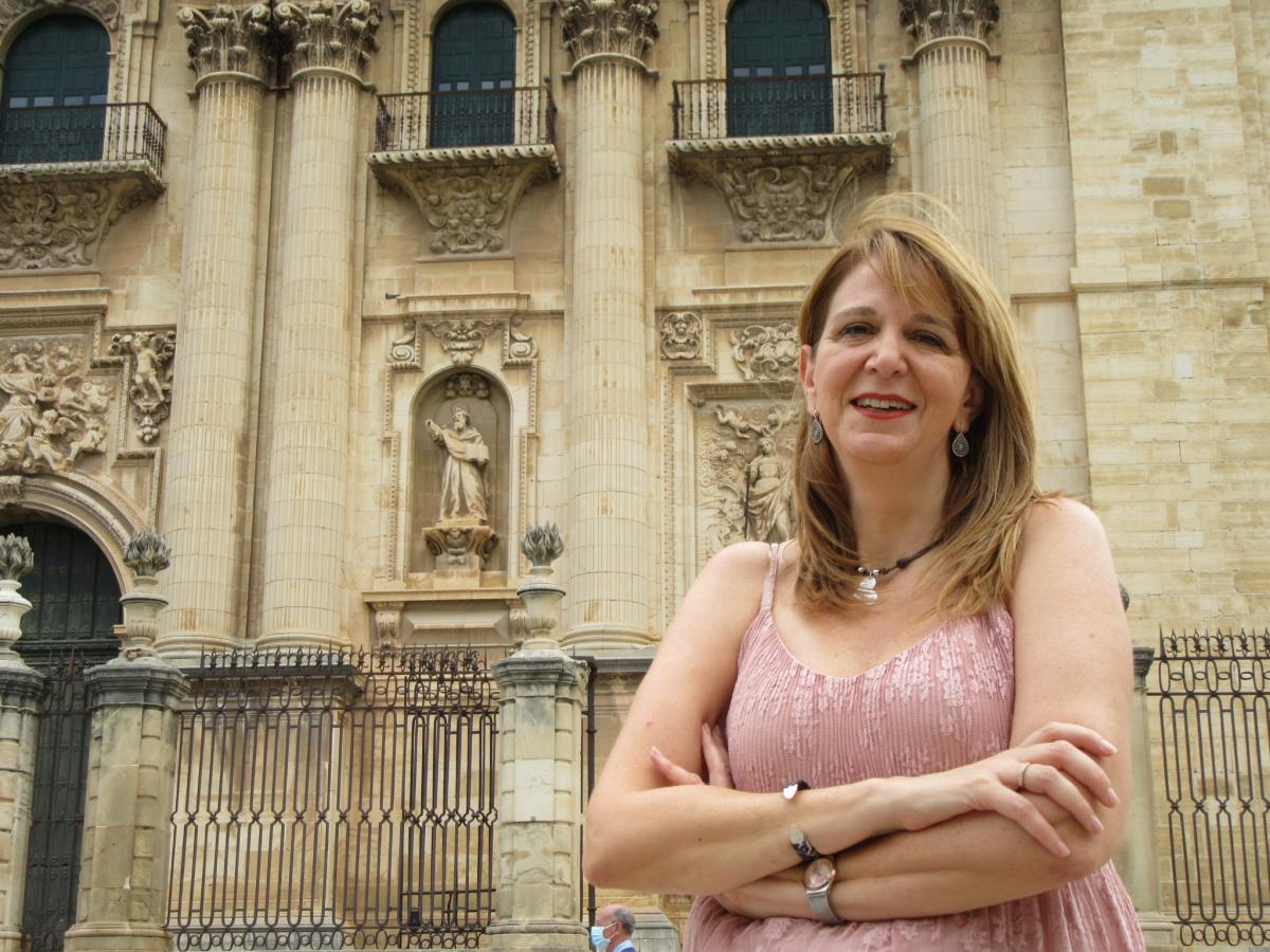Alcántara en la plaza de la catedral de Jaén
