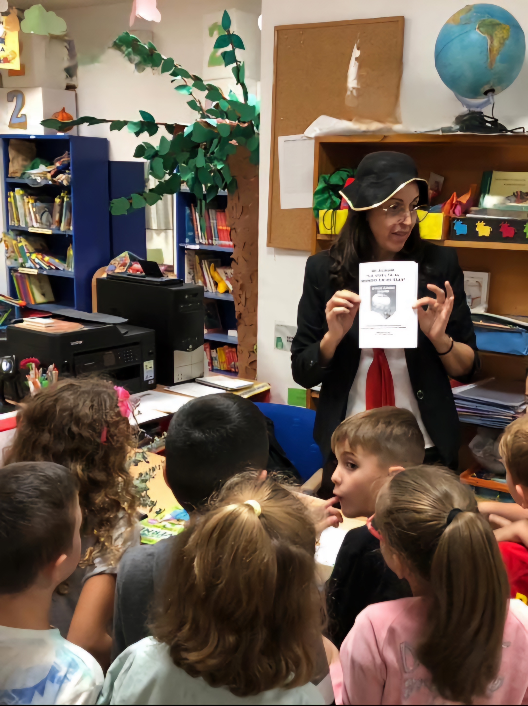 lectura de cuento en el aula