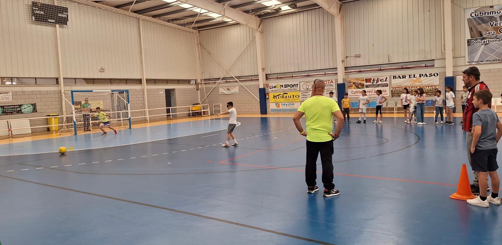 Exhibición de fútbol para ciegos en Motril