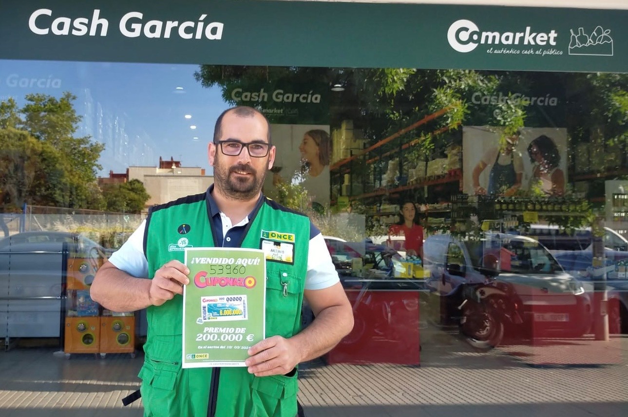 Antonio Arias, vendedor de la ONCE en Jerez de la Frontera