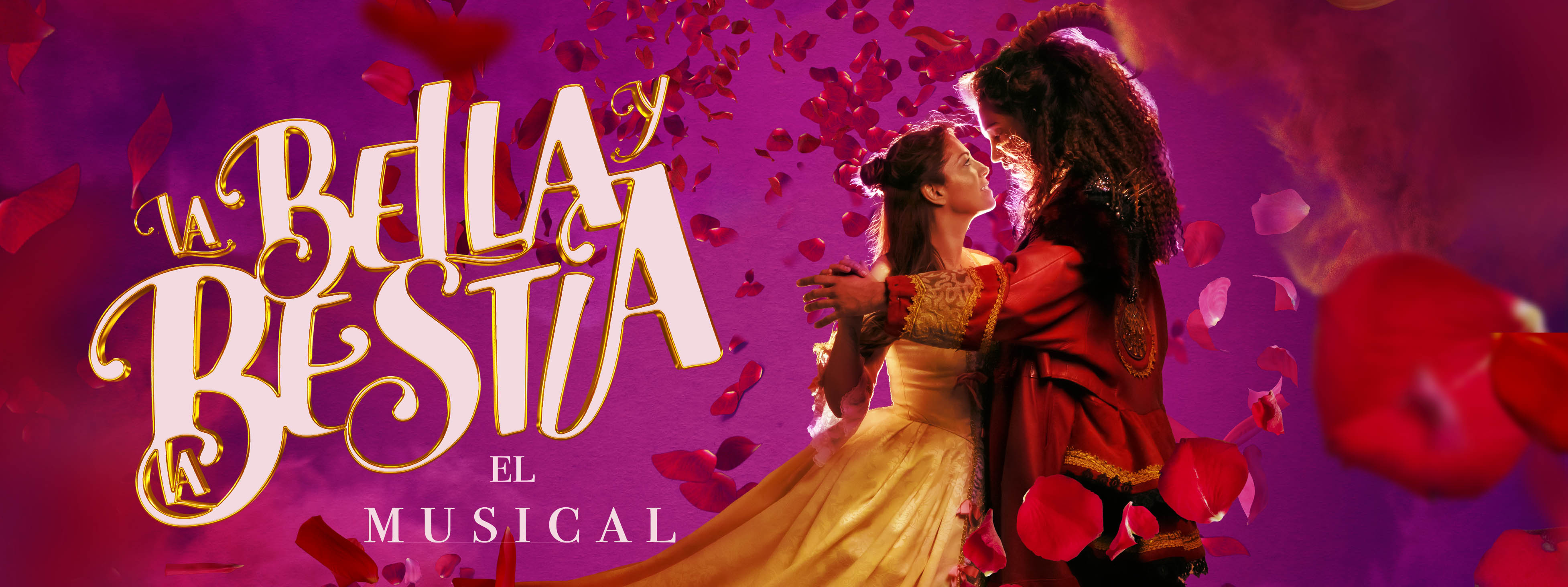Cartel oficial de 'La Bella y la Bestia. El Musical' de Candileja Producciones