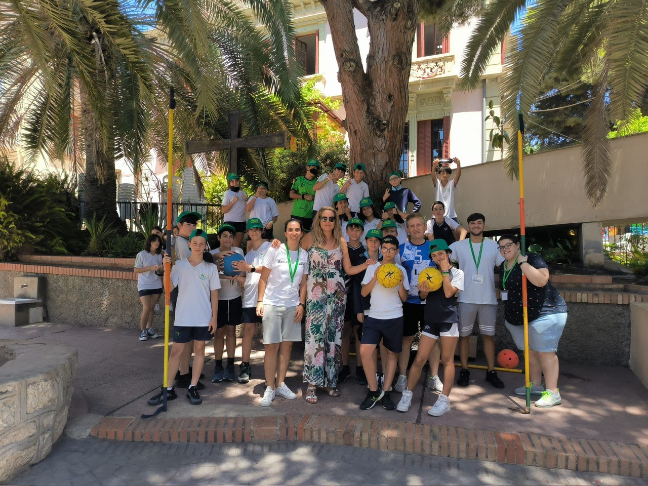 Foto de Familia de la actividad de deporte adaptado en Málaga