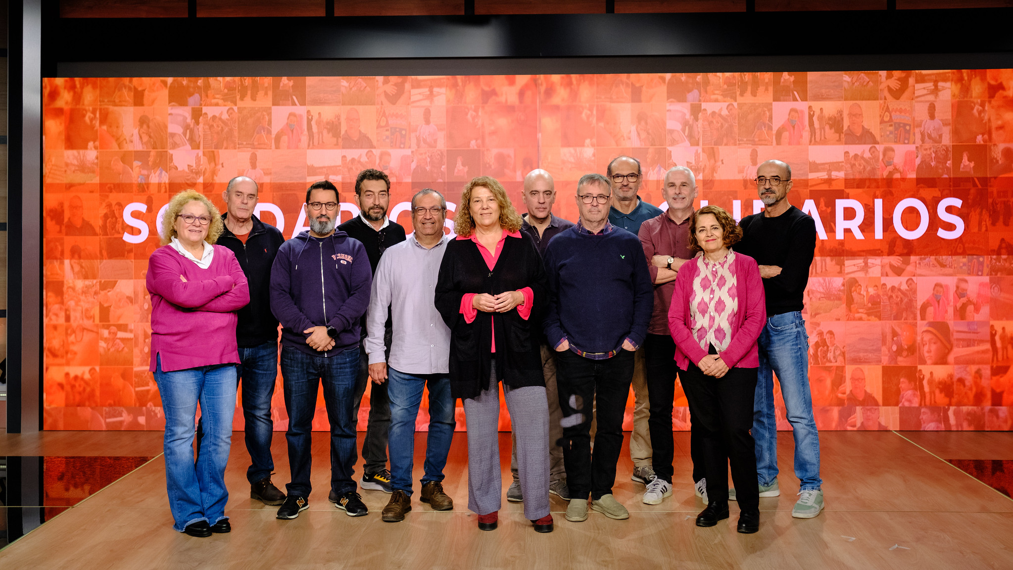 Foto de familia del equipo de Solidarios