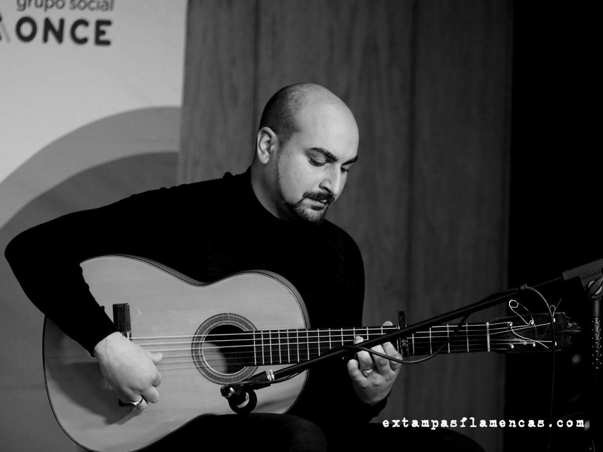 Israel Gómez en una actuación en Los Lunes Flamencos de la ONCE en Granada
