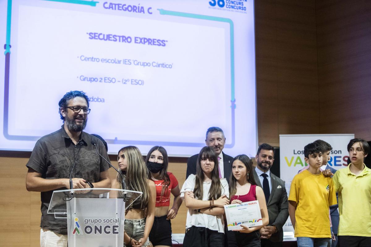 Gavilán agradeció a la ONCE que involucre a los profesores en los valores éticos