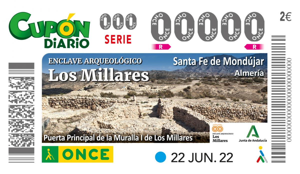 Sorteo del 22 de junio, dedicado al enclave arqueológico de Los Millares, en Almería