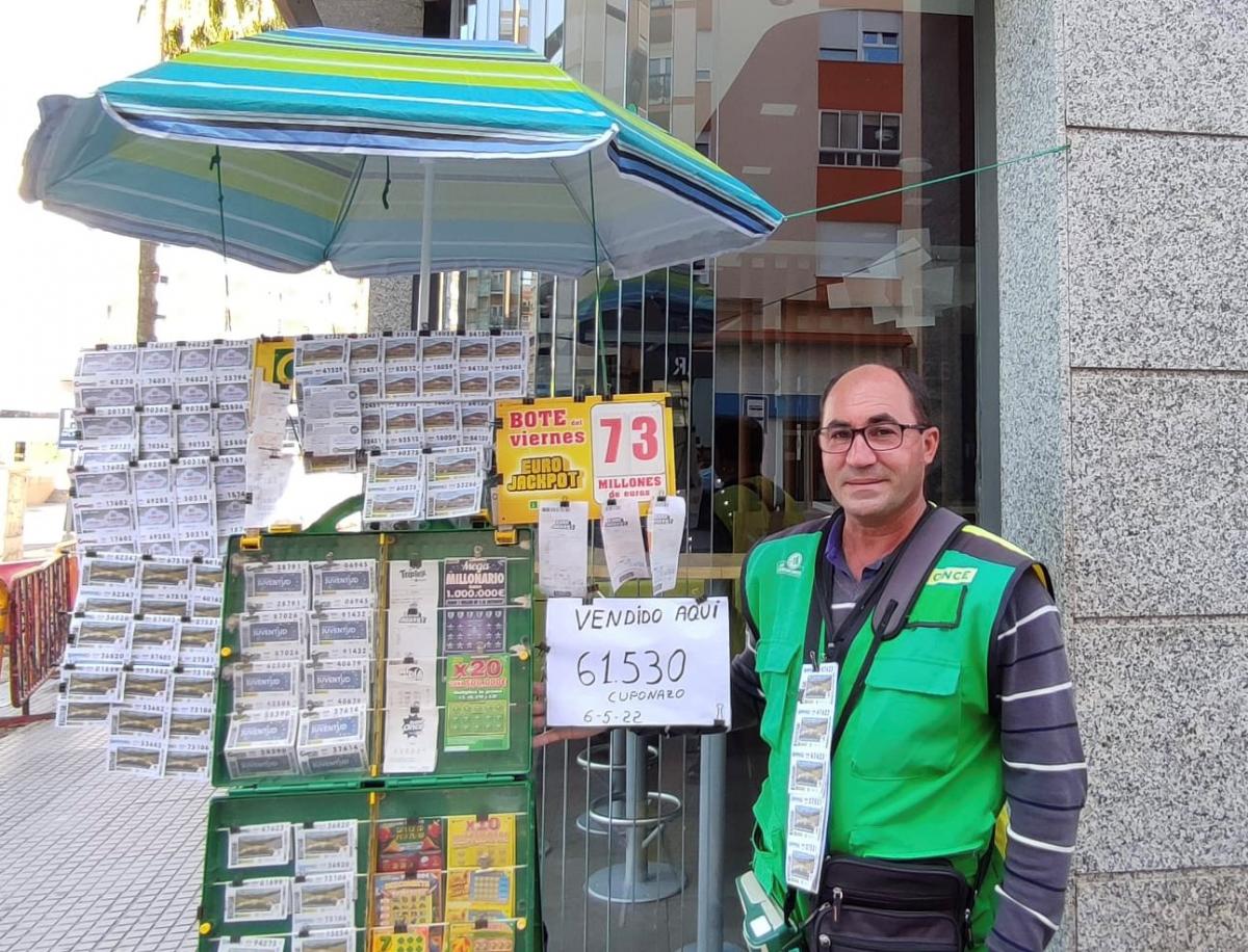 David López, vendedor de la ONCE en Cádiz