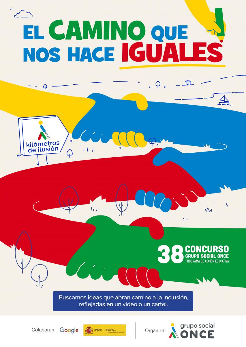 Cartel oficial de la 38 edición del Concurso Escolar del Grupo Social ONCE