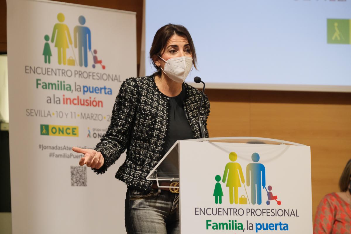 Intervención de la secretaria general de Familias de la Junta de Andalucía, Ana Carmen Matas