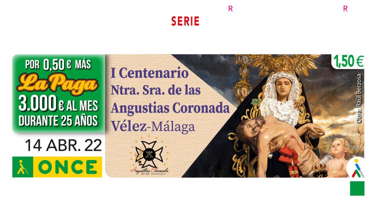 Sorteo del 14 de abril, Jueves Santo, dedicado al I Centenario de Ntra. Sra. de las Angustias Coronadas de Vélez-Málaga