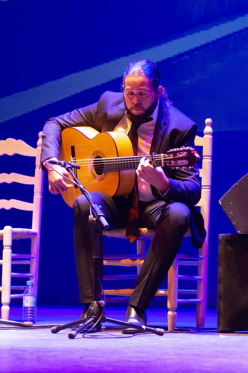 Actuación del malagueño Sergio Molido en la última Bienal Flamenca de la ONCE