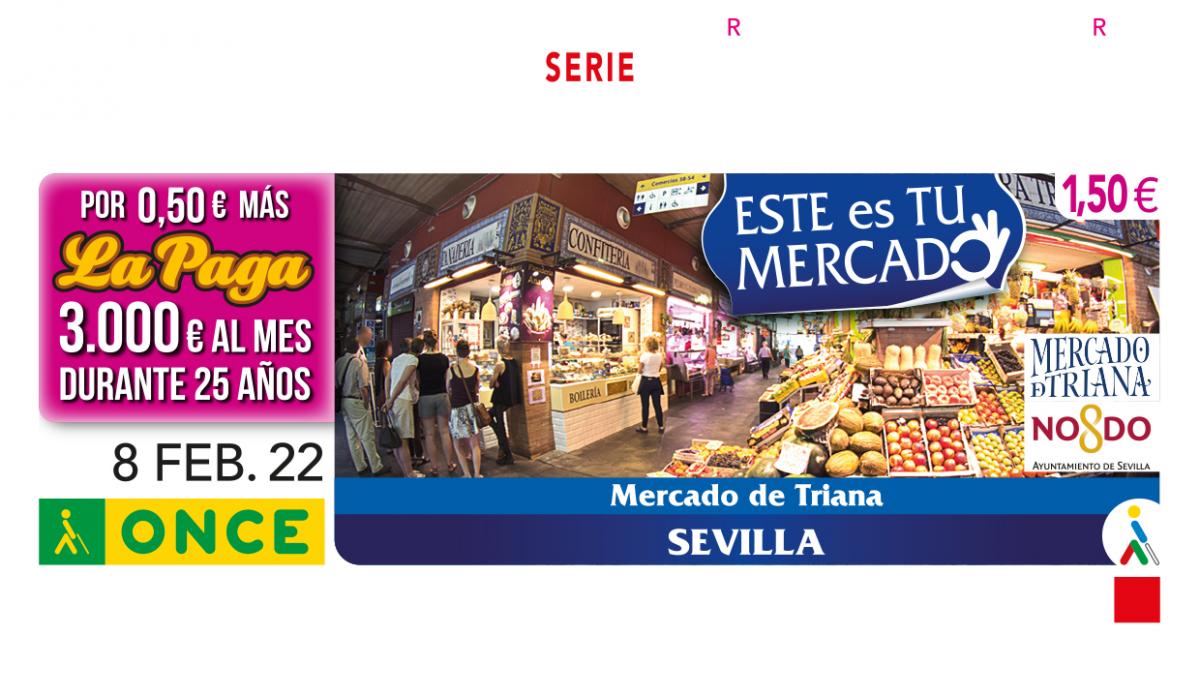 Sorteo del 8 de febrero, dedicado al Mercado de Triana de Sevilla