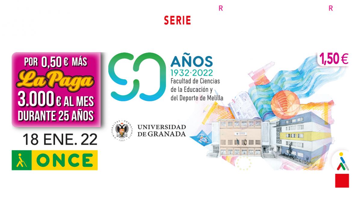 Sorteo del 18 de enero, dedicado al 90 Aniversario de la Facultad de Ciencias de la Educación y del Deporte de Melilla
