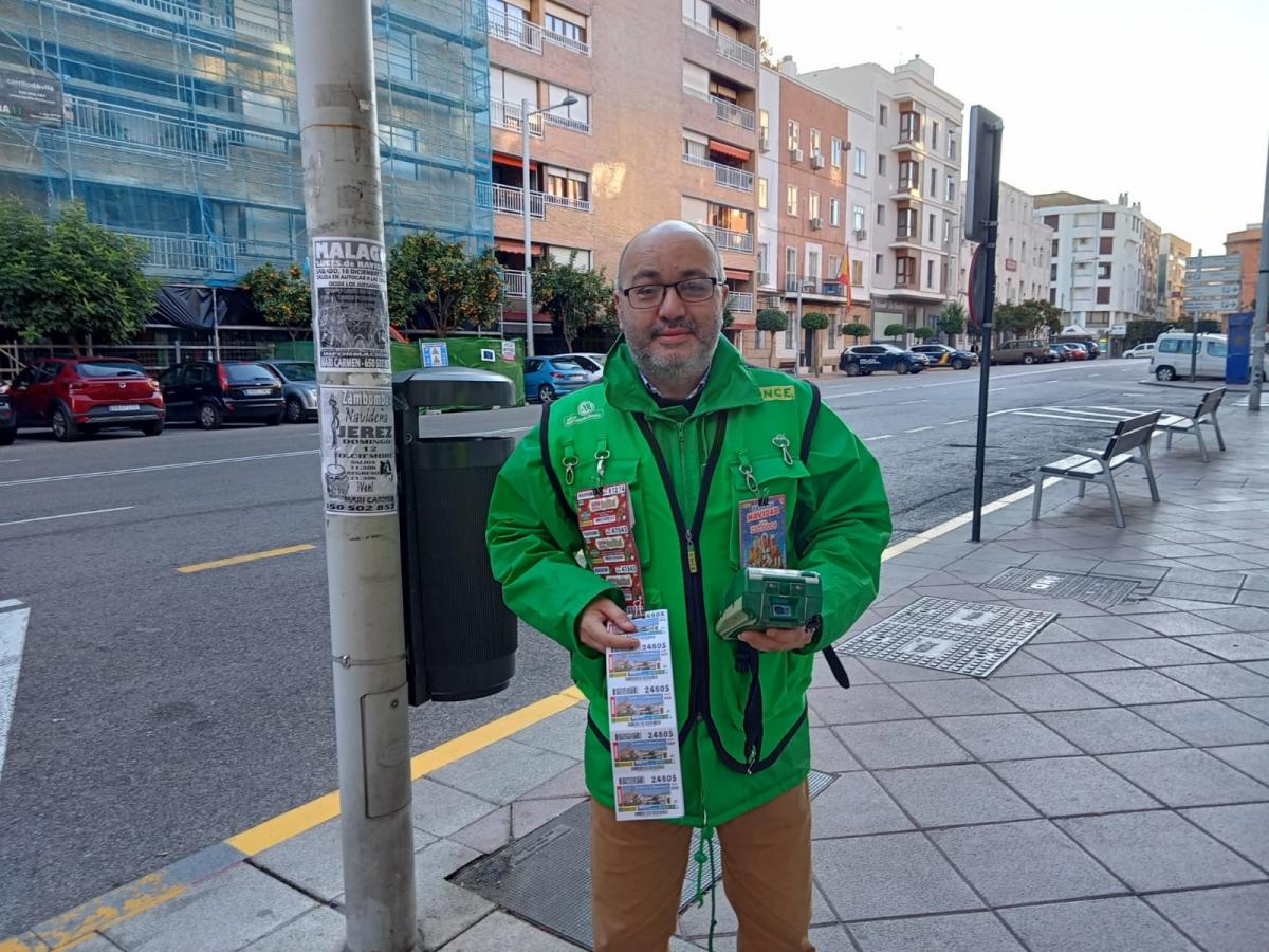 José Carlos Márquez, vendedor de la ONCE en Algeciras