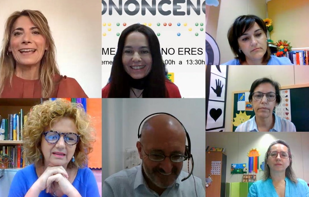 Diferentes asistentes a la Ponencia de la Semana de la ONCE, vía ZOOM, convocada por el CRE de Sevilla