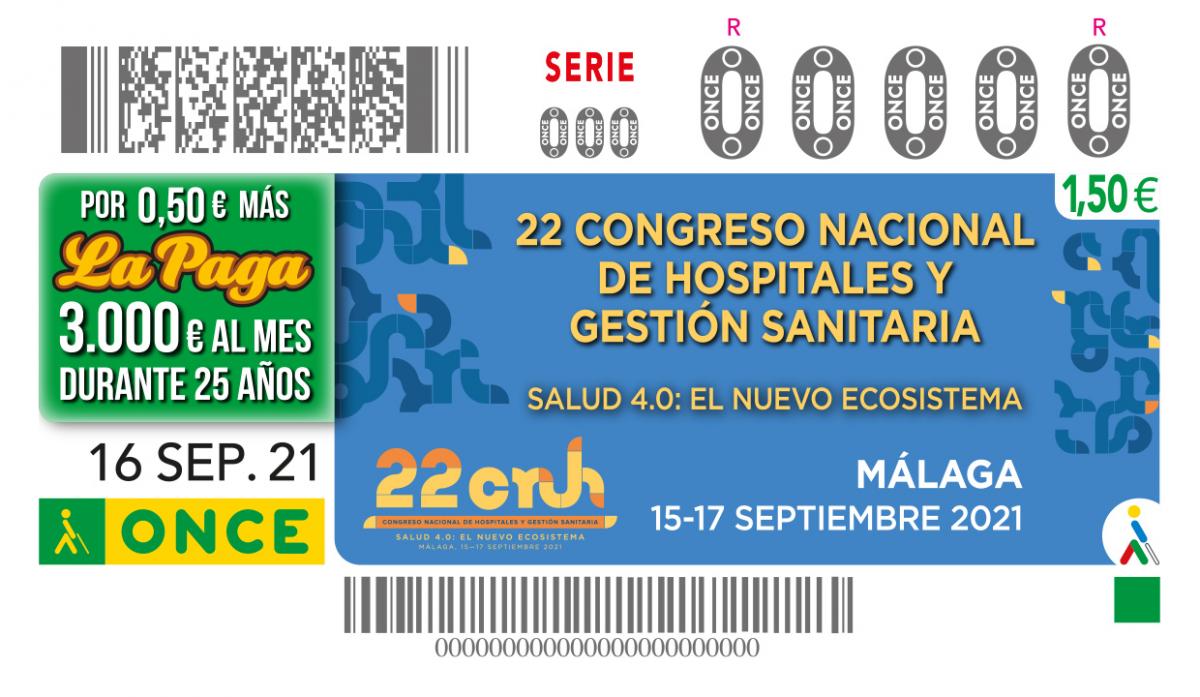 Sorteo del 16 de septiembre, dedicado al Congreso Nacional de Hospitales, que se celebra en Málaga
