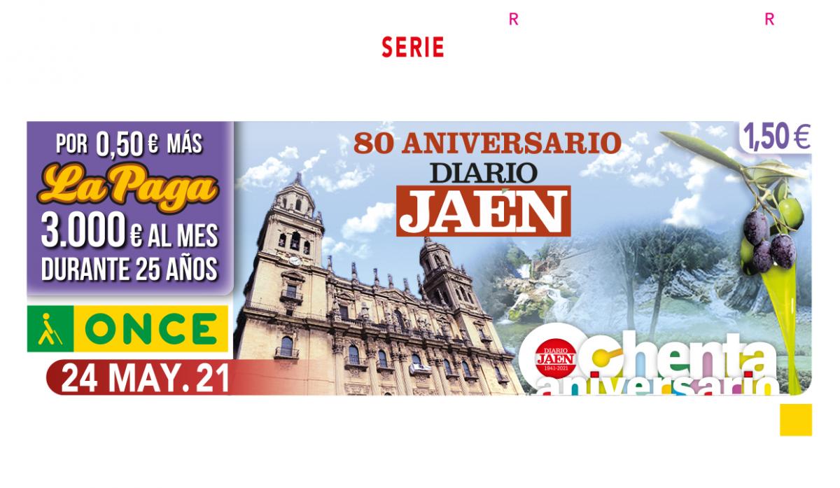Sorteo del 24 de mayo, dedicado al 80 aniversario del Diario de Jaén