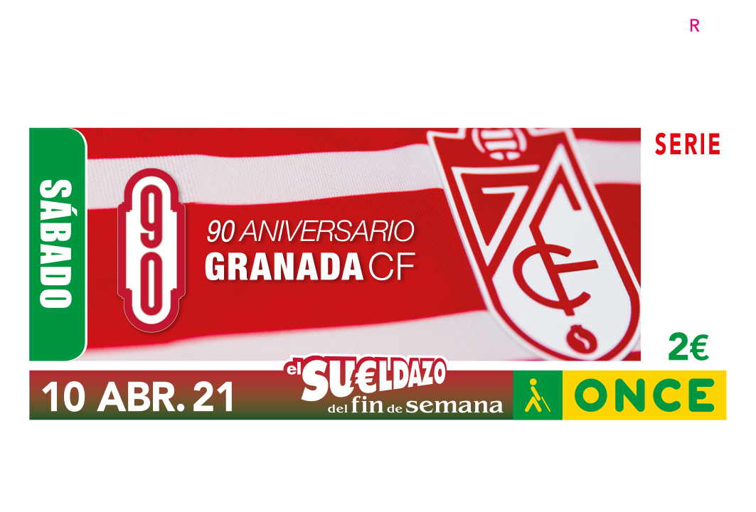 Sorteo del 10 de abril, dedicado al 90 Aniversario del Granada CF