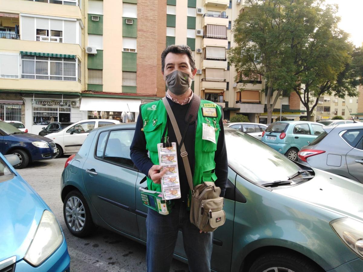 Miguel Ángel Sallago, vendedor de la ONCE en Jerez
