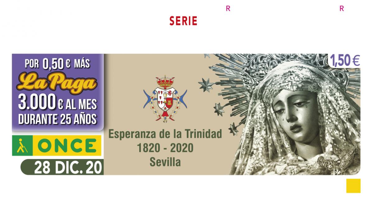 Sorteo del 28 de diciembre, dedicado al Bicentenario de la Esperanza de la Trinidad de Sevilla