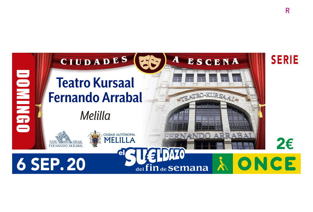 Sorteo del 6 de septiembre, dedicado al Teatro Kursaal Fernando Arrabal de Melilla