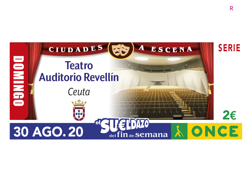 Sorteo del 30 de agosto, dedicado al teatro auditorio Revellín, de Ceuta
