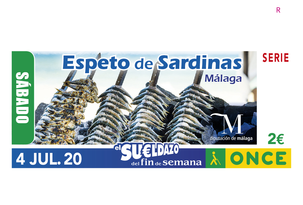 Sorteo del 4 de julio, dedicado al espeto de sardinas de Málaga