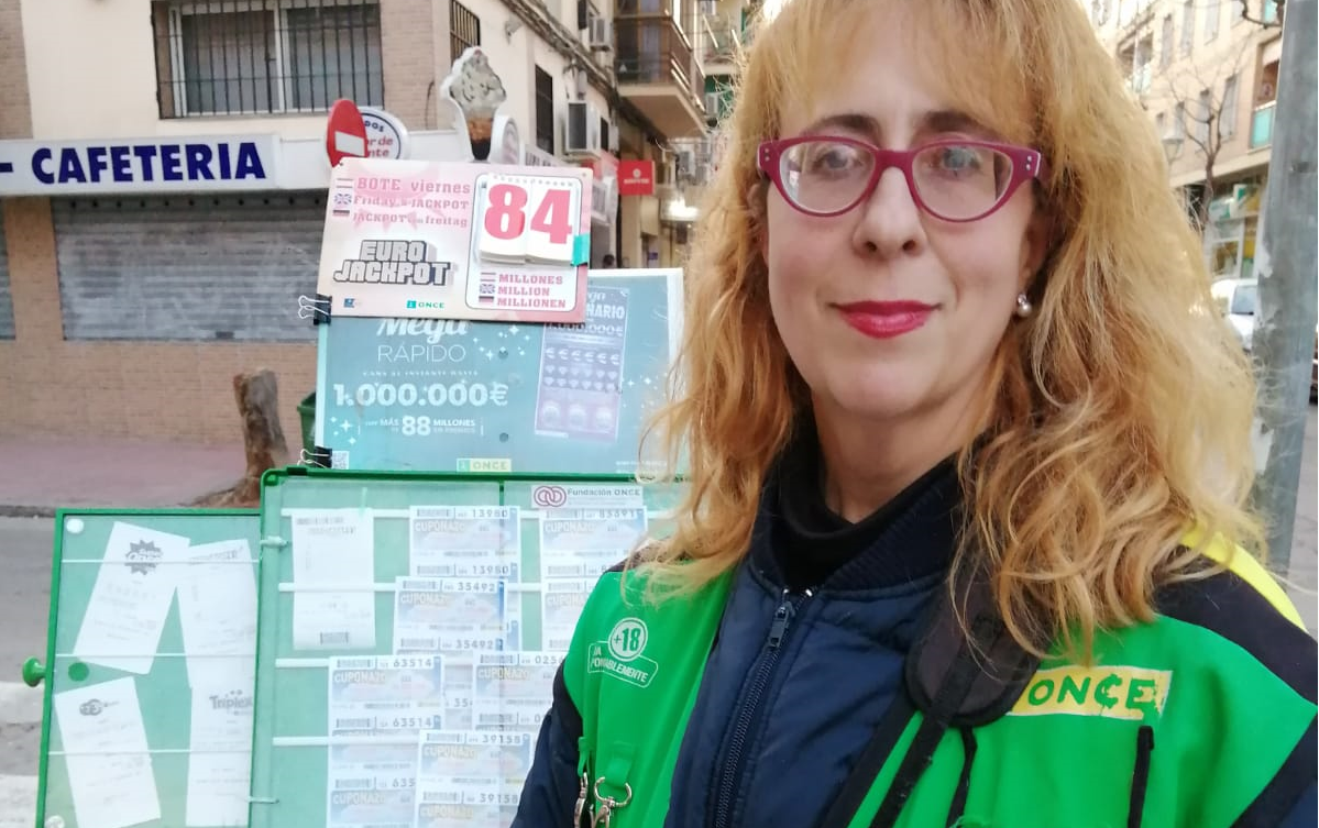 Rafaela Trillo, vendedora de la ONCE en Córdoba