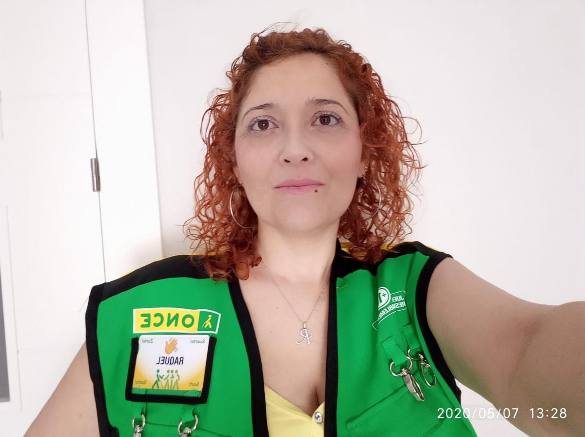 Raquel Hernández, vendedora de la ONCE en Almería
