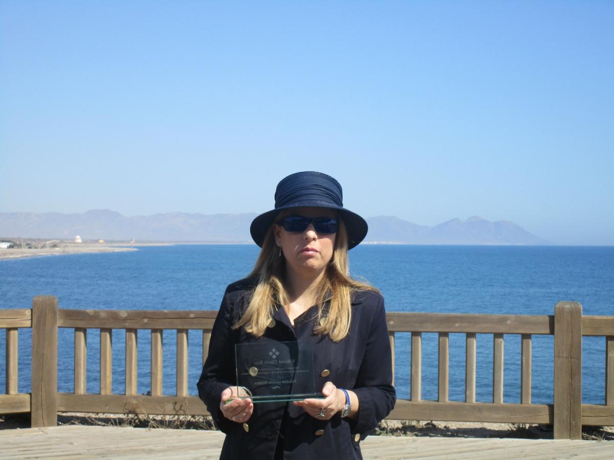 Helena Rïos, voluntaria de la ONCE en Almería