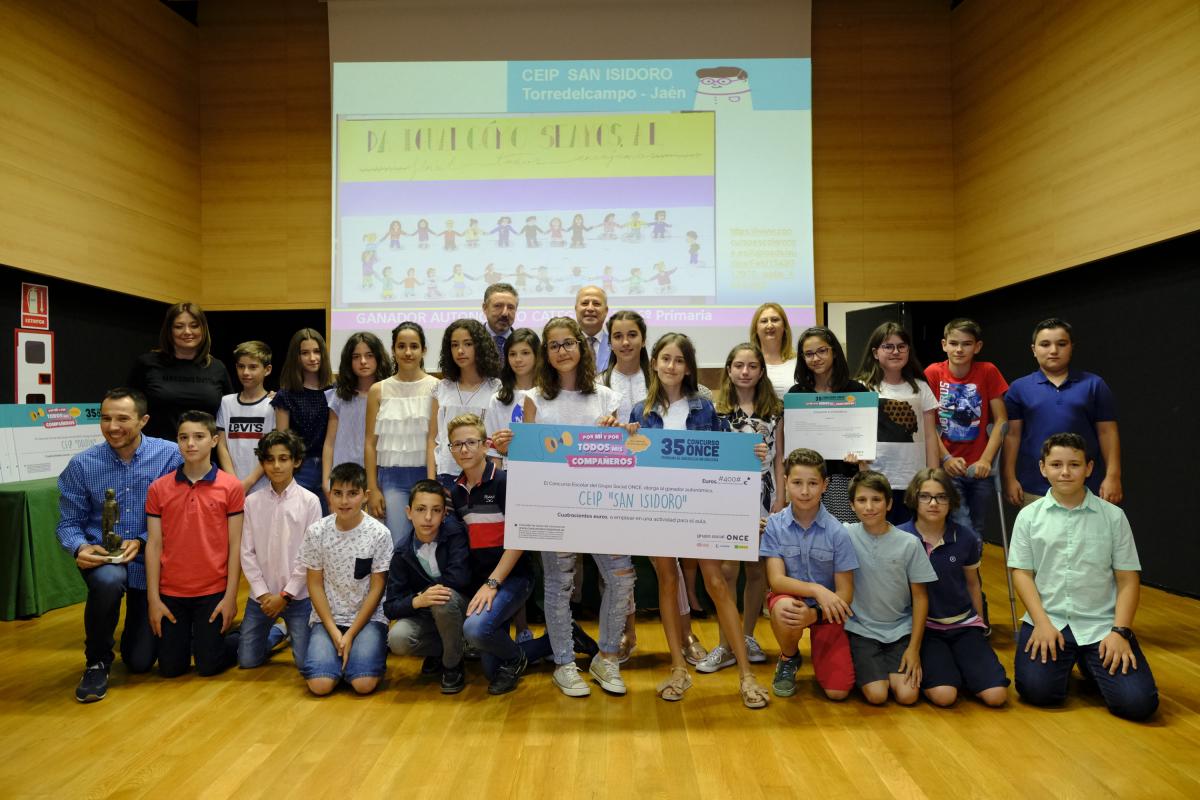 Ganadores en la categoría B, centro San Isidoro de Torredelcampo (Jaén)