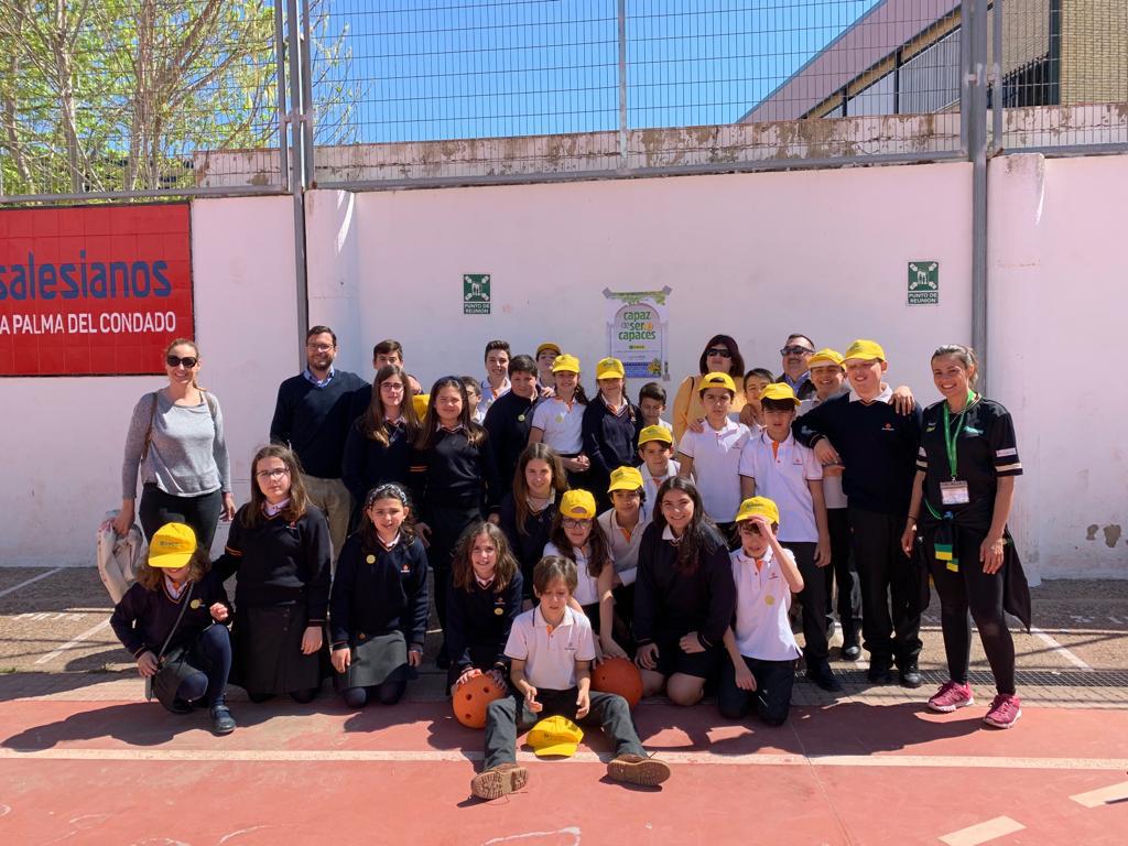 Actividad escolar de la Semana ONCE en La Palma del Condado (Huelva)