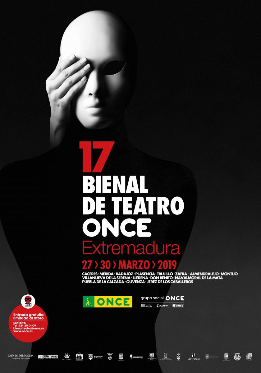 Cartel oficial de la Bienal de Teatro ONCE 2019