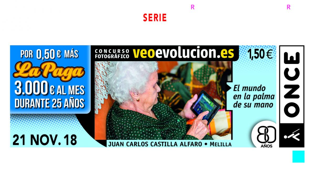 Sorteo del 21 de noviembre dedicado a la foto ganadora del Concurso VeoEvolución en Melilla