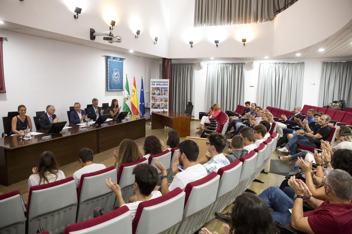 Imagen del acto institucional del Campus celebrado en la Universidad de Málaga