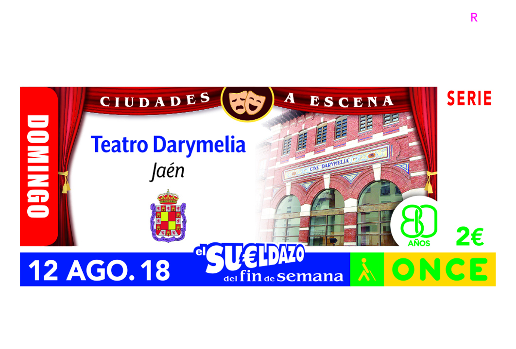 Sorteo del 12 de agosto, dedicado al teatro de Darymelia de Jaén