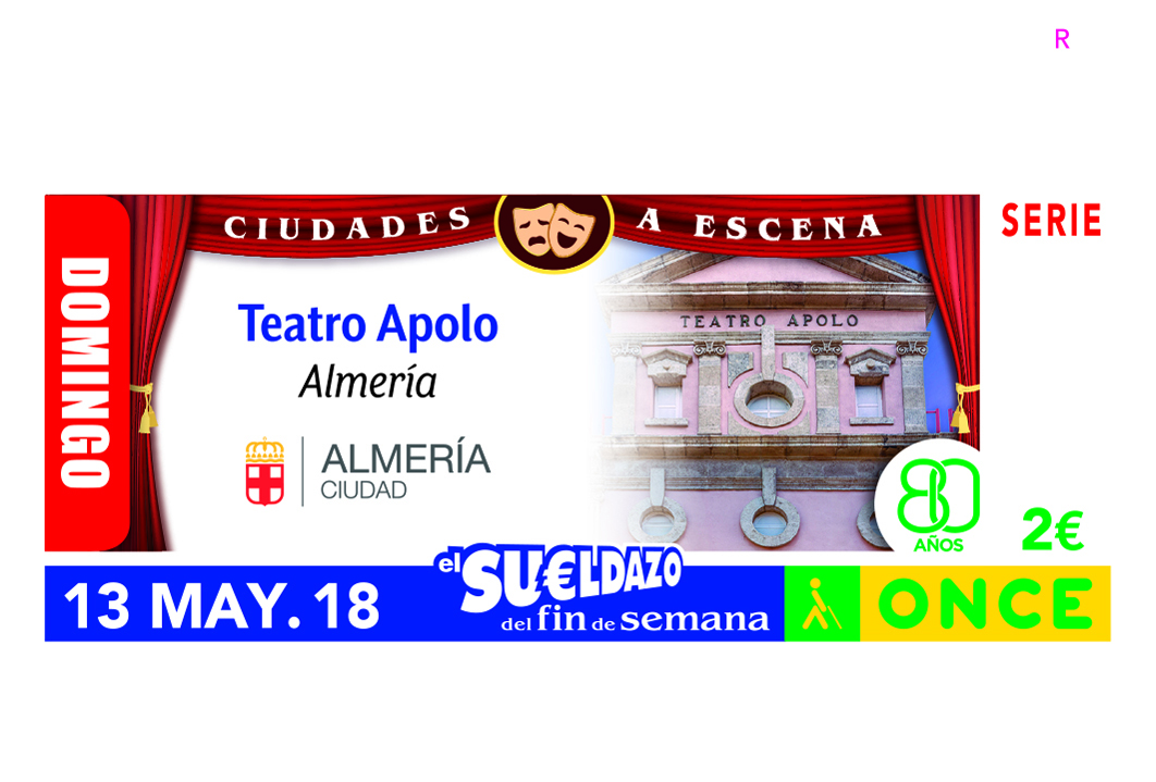 Sorteo del 13 de mayo, dedicado al Teatro Apolo de Almería