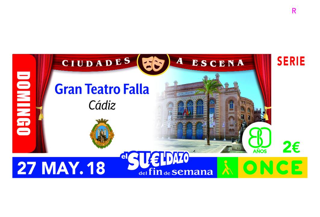 Sorteo del 27 de mayo, dedicado al Teatro Falla de Cádiz