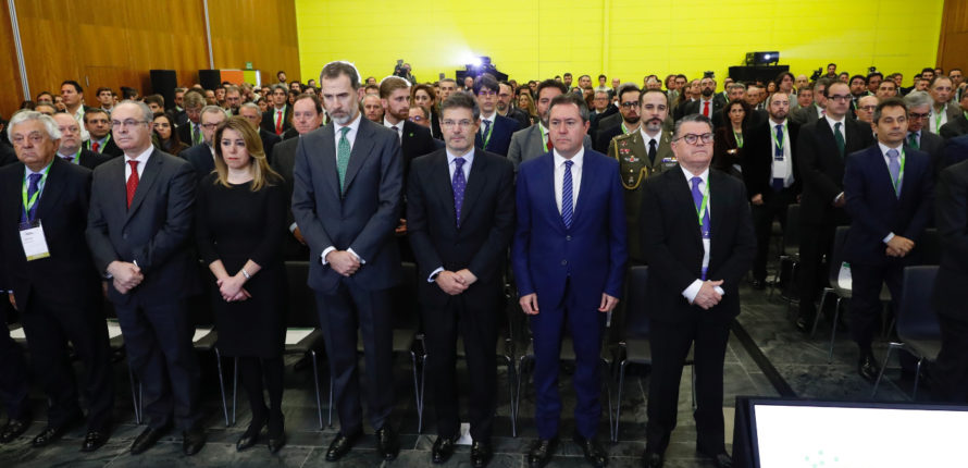 El Rey presidió la inauguración de la Andalucía Week Week, que guardó un minuto de silencio por el asesinato del niño almeriense Gabriel Cruz