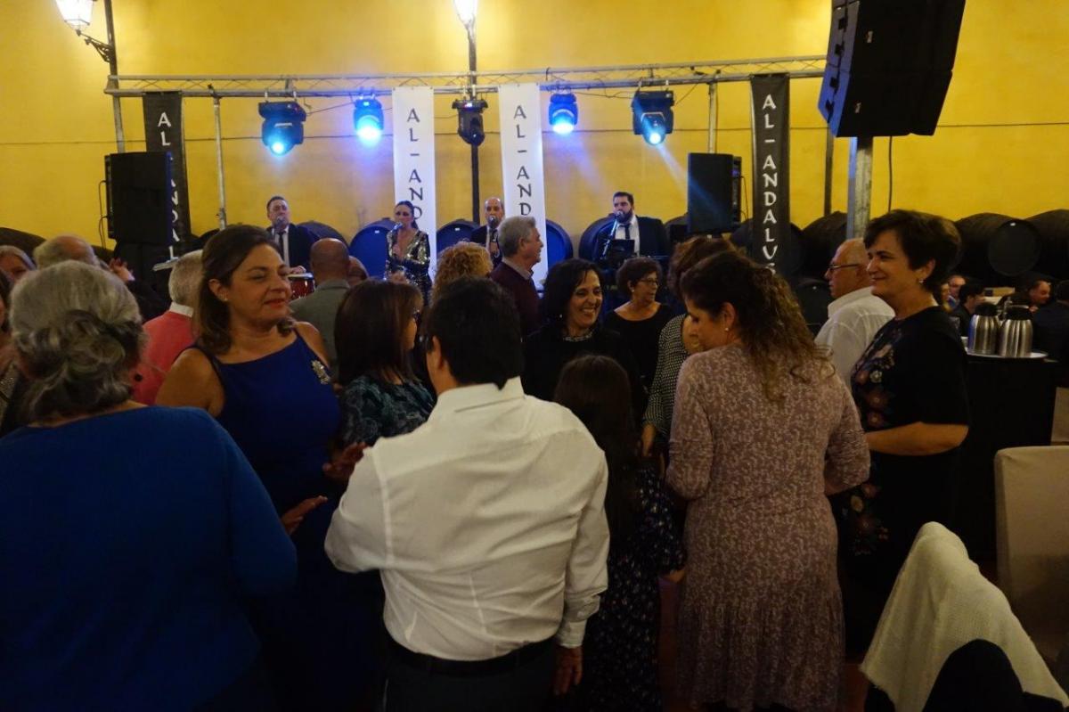 El baile se adueñó de la celebración tras el almuerzo en Málaga