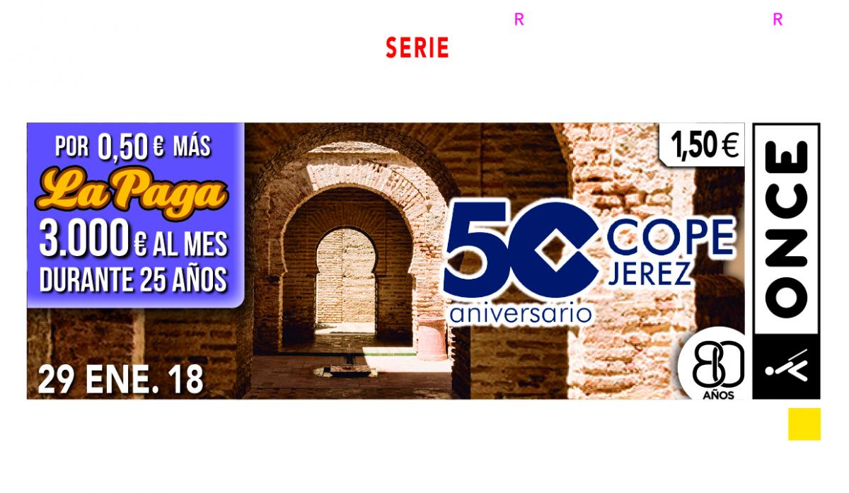 Sorteo del 29 de enero, dedicado al 50 aniversario de COPE Jerez
