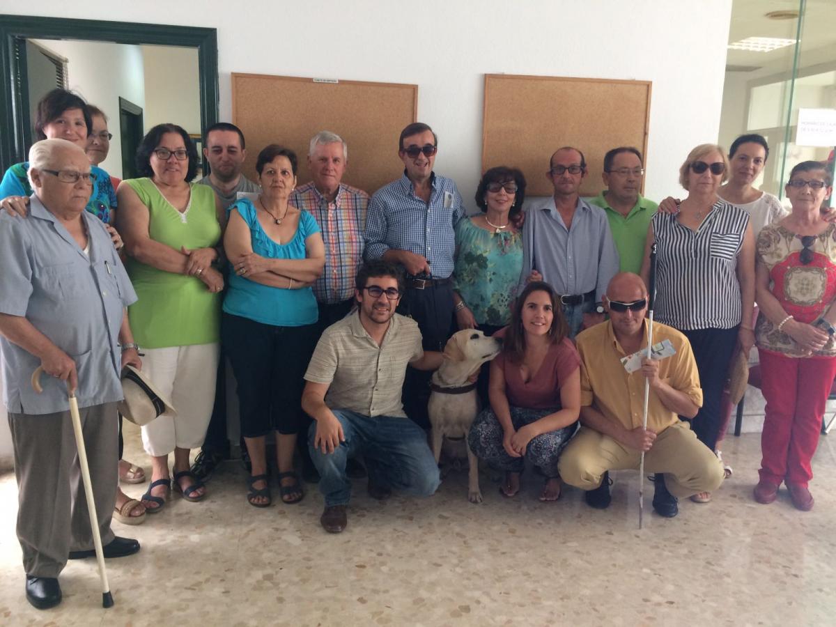 Los participantes del taller impartido en la sede de la ONCE en Écija el 23 de junio