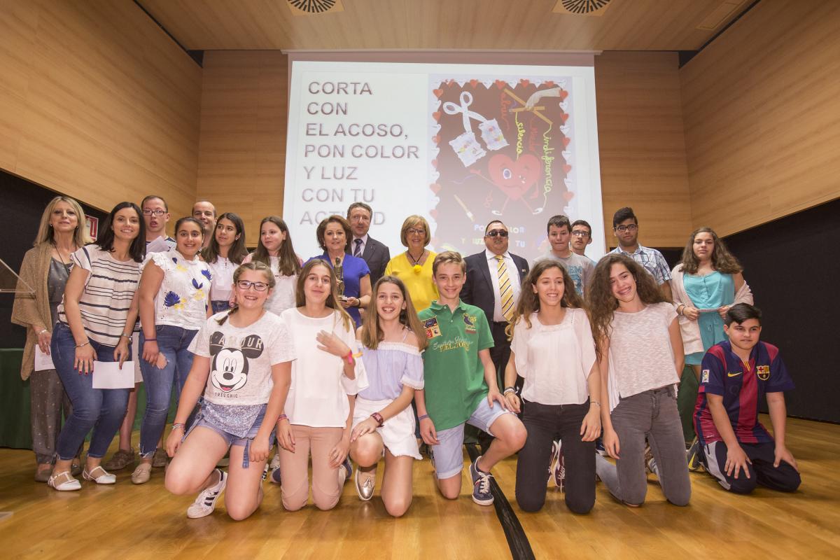 Ganadores en la categoría de Educación Especial, finalistas a nivel nacional, IES Profesor Enrique Tierno Galván, de La Rambla (Córdoba)