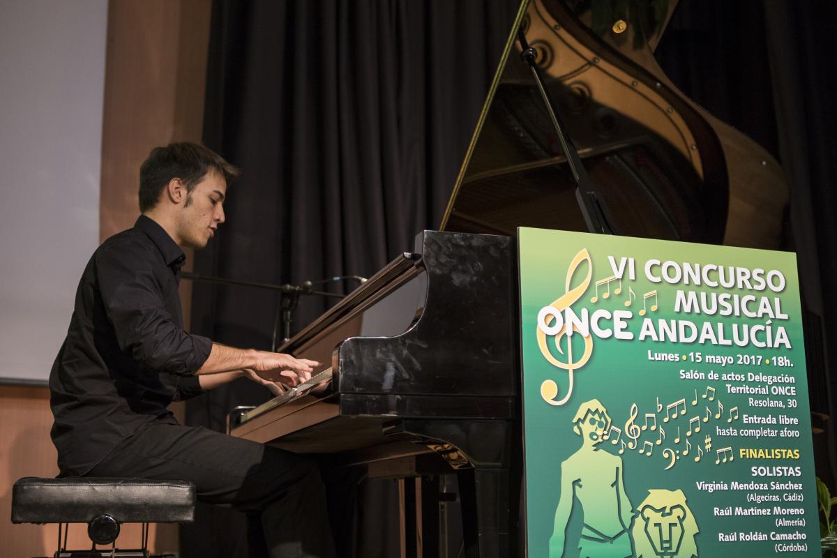 Actuación del pianista sevillano Víctor Gómez, ganador del Concurso en 2016