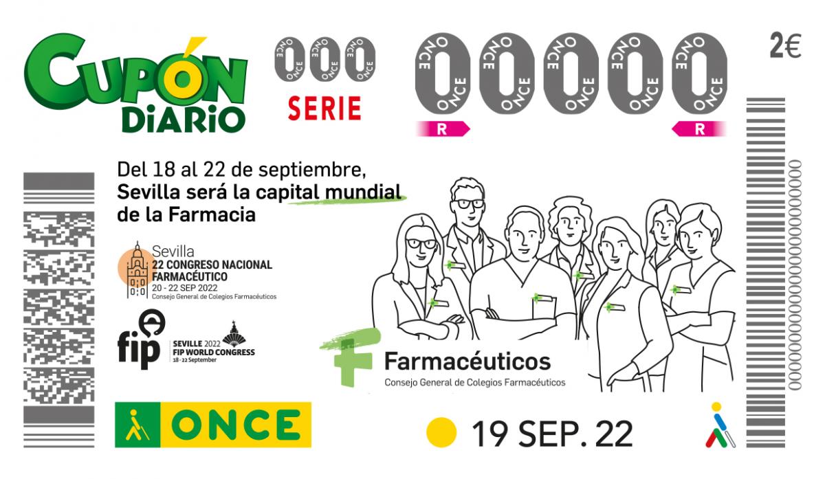 Sorteo del 19 de septiembre, dedicado al 22 Congreso Nacional Farmacéutico en Sevilla