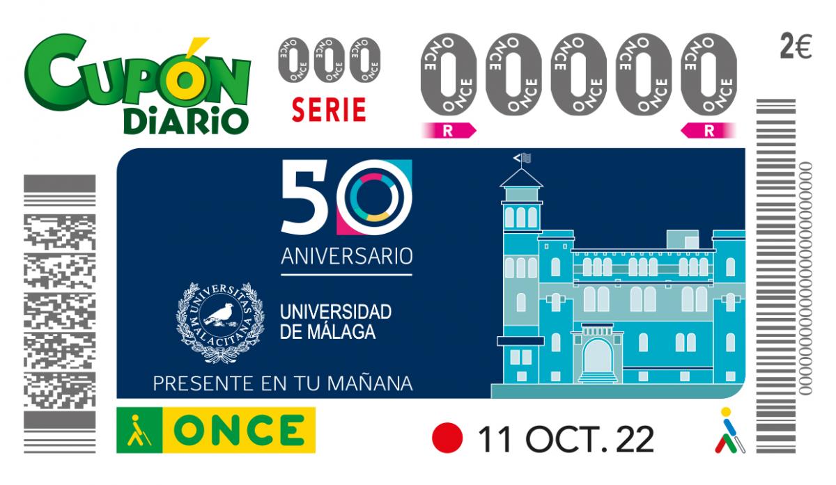 Sorteo del 11 de octubre, dedicado al 50 Aniversario de la Universidad de Málaga