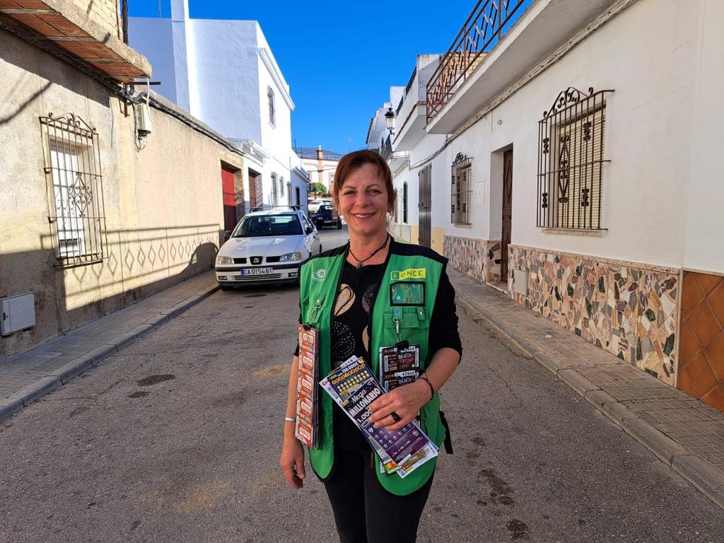 Isabel Orozco, vendedora de la ONCE en Puerto Serrano