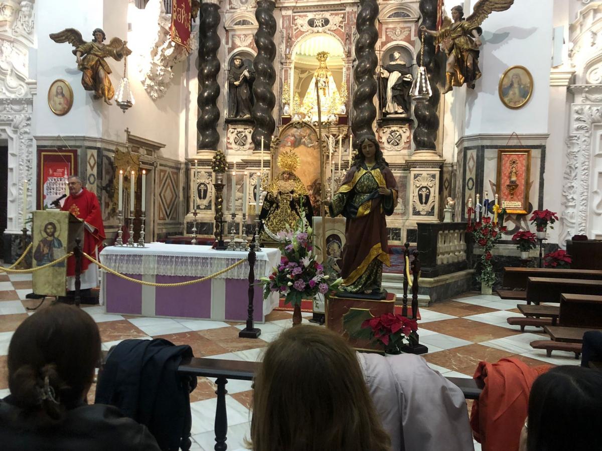 Misa de Santa Lucía en la Iglesia de Santo Domingo de Cádiz